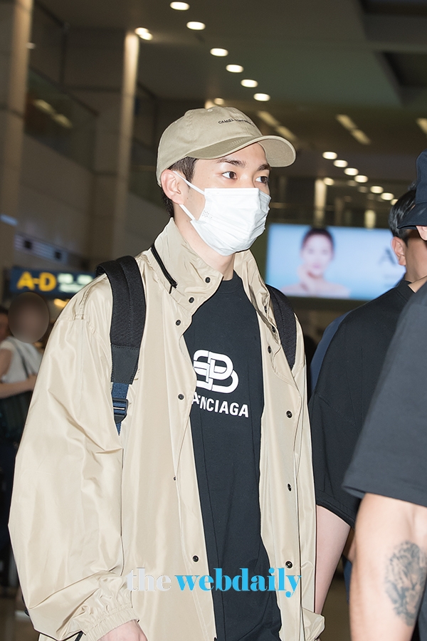 뉴이스트 아론, 인천국제공항 입국 현장