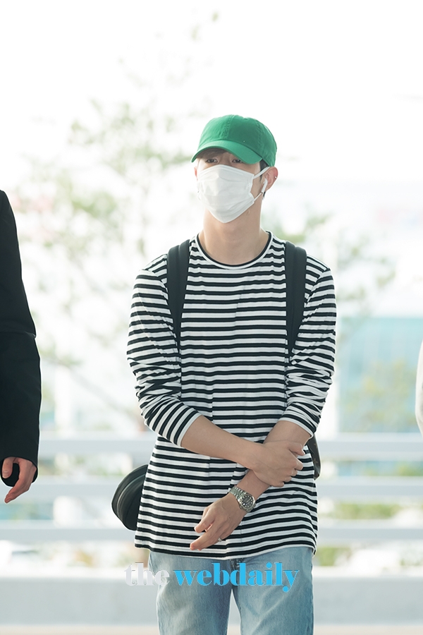 갓세븐(GOT7) 마크, 인천국제공항 출국 현장