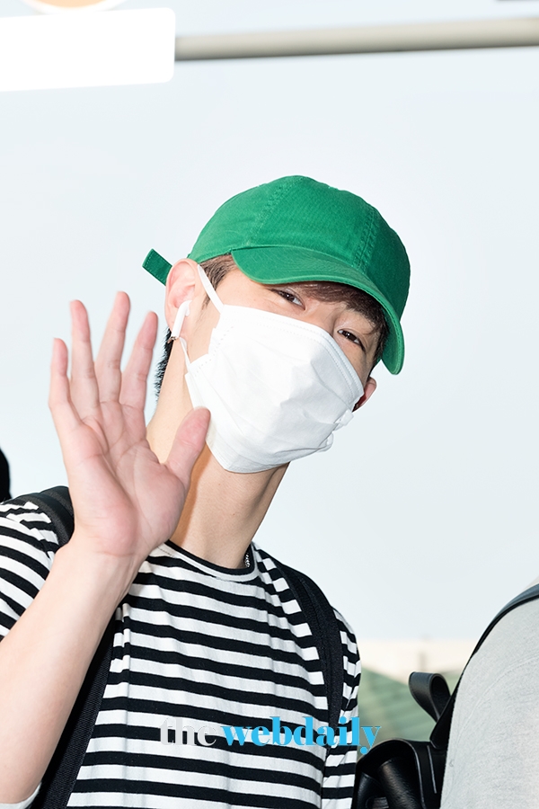 갓세븐(GOT7) 마크, 인천국제공항 출국 현장