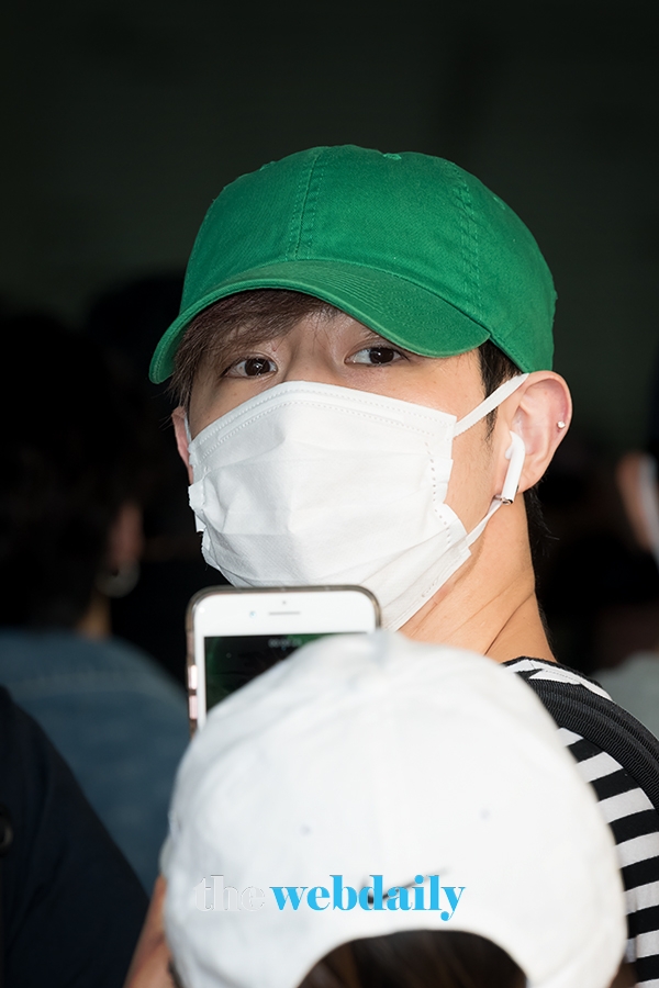 갓세븐(GOT7) 마크, 인천국제공항 출국 현장