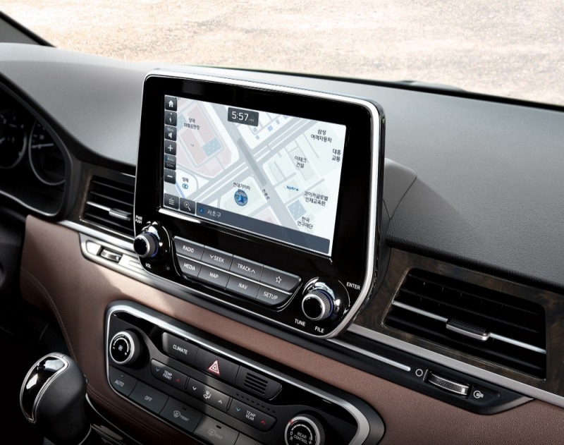 어반 익스클루시브 8인치 스마트내비게이션.(사진=현대자동차)