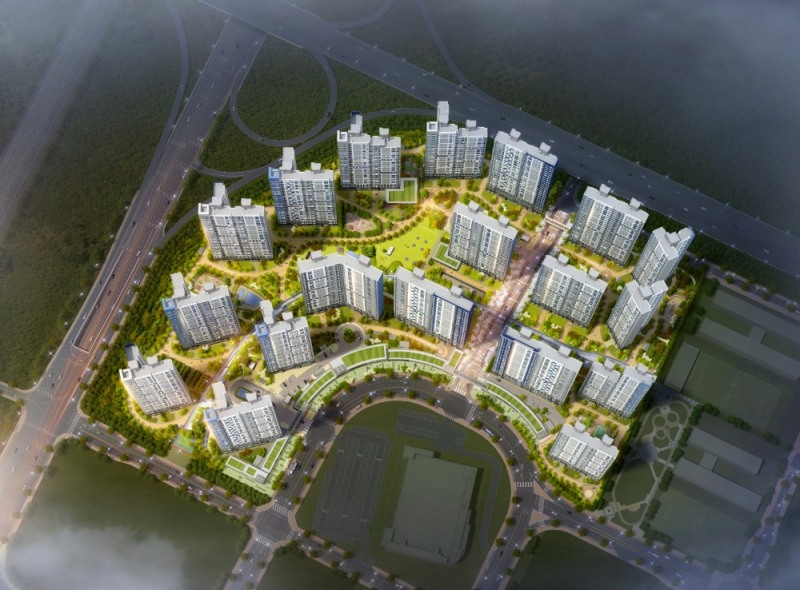 지제역 더샵 센트럴시티 조감도.(사진=포스코건설)