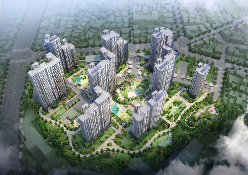 대전 목동 더샵 리슈빌 조감도(초안).(사진=포스코건설)