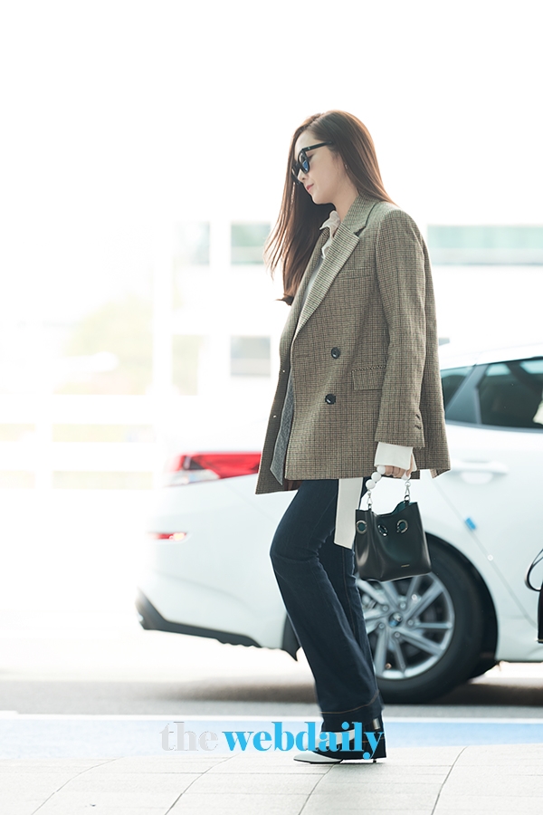 제시카, 인천국제공항 출국 현장