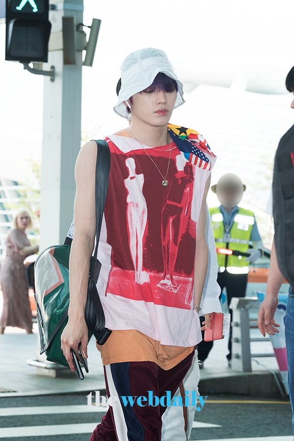 슈퍼엠(SuperM) 태용, 인천국제공항 출국 현장