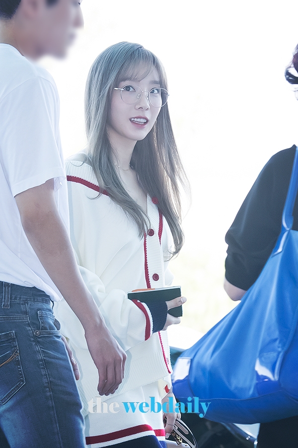소녀시대 태연, 인천국제공항 출국 현장