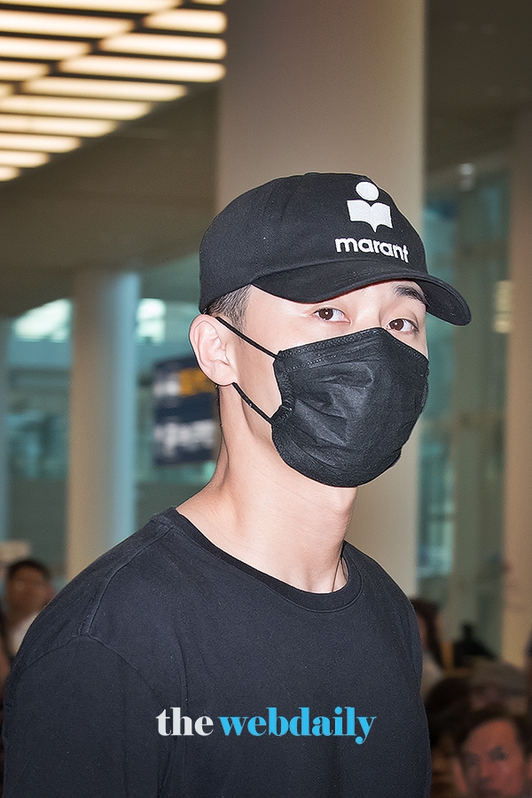 박서준, 인천국제공항 입국 현장