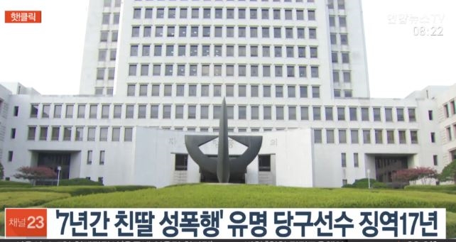미성년 친딸 7년간 성폭행...유명당구선수, 징역 17년