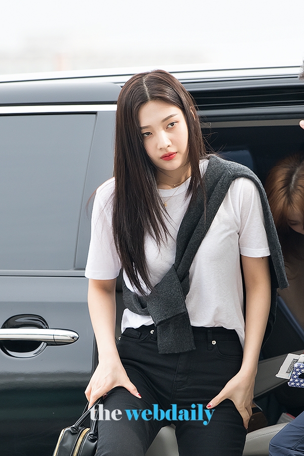 레드벨벳(RedVelvet) 조이, 인천국제공항 출국 현장
