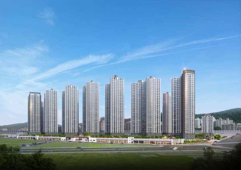 주례 롯데캐슬 골드스마트 투시도.(사진=롯데건설)