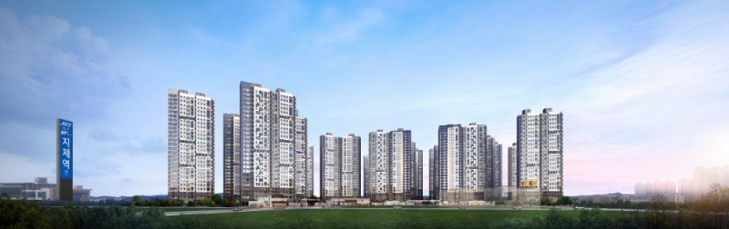 지제역 더샵 센트럴시티 투시도.(사진=포스코건설)