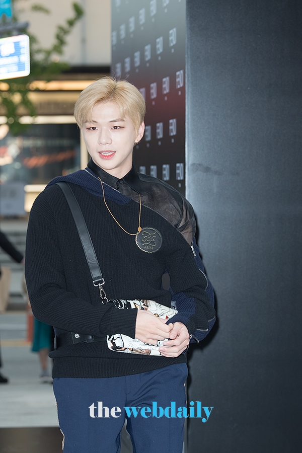 강다니엘, '펜디’의 포토월 행사 현장