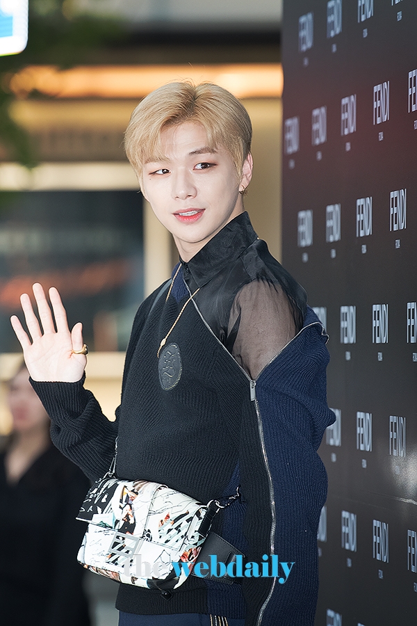 강다니엘, '펜디’의 포토월 행사 현장