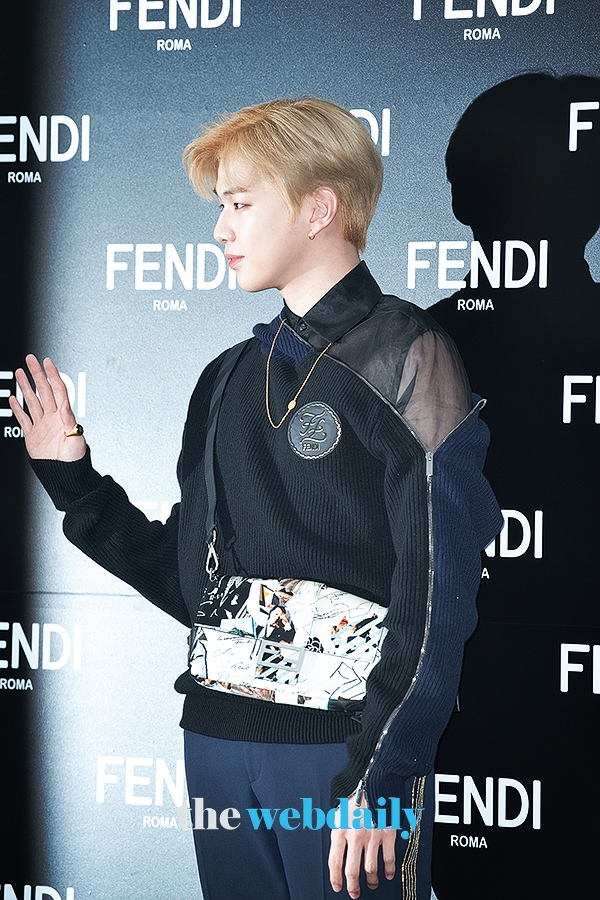 강다니엘, '펜디’의 포토월 행사 현장