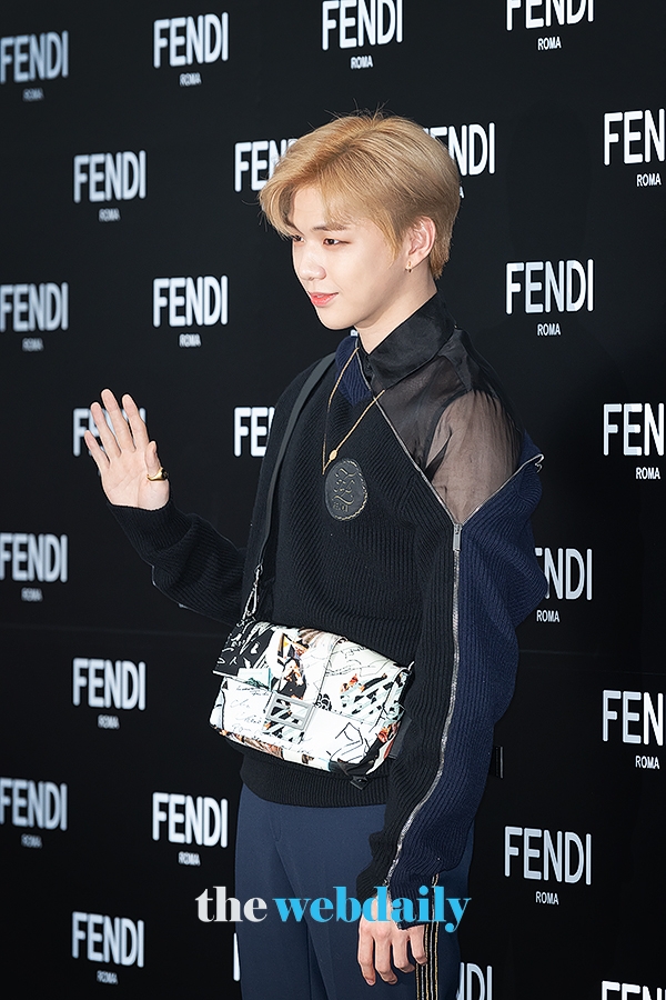 강다니엘, '펜디’ 포토월 행사 현장