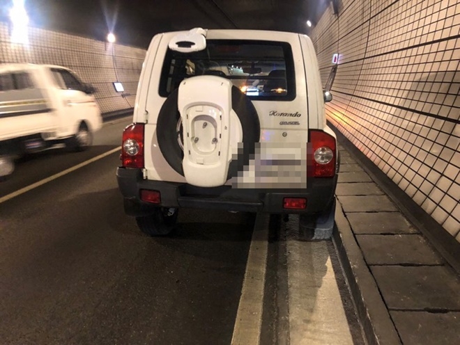 사고차량.(사진제공=부산경찰청)