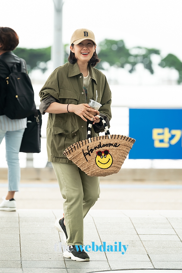 배해선, 인천국제공항 출국 현장