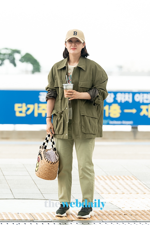 배해선, 인천국제공항 출국 현장
