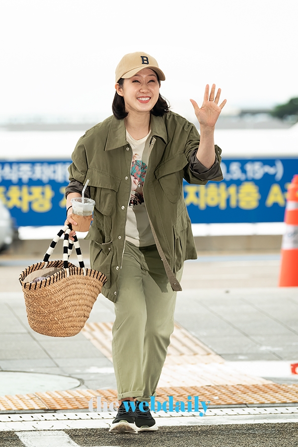 배해선, 인천국제공항 출국 현장