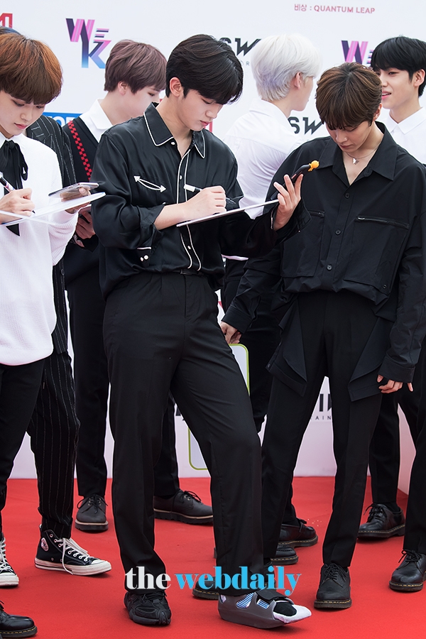 X1(엑스원) 김요한, KBS월드 '위 케이팝(WE K-POP)' 녹화 현장