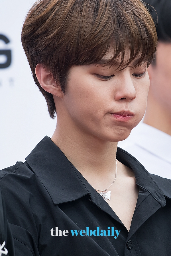 X1(엑스원) 김우석, KBS월드 '위 케이팝(WE K-POP)' 녹화 현장