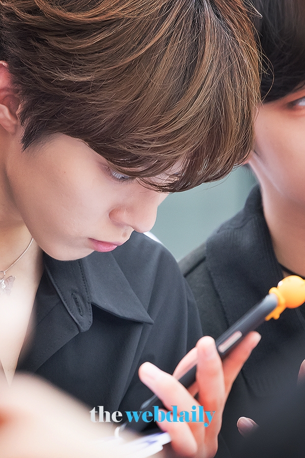 X1(엑스원) 김우석, KBS월드 '위 케이팝(WE K-POP)' 녹화 현장