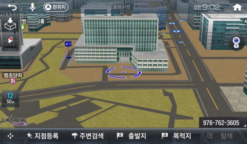 서울동부지방법원(서울특별시 송파구) 지도 이미지.(사진=팅크웨어)