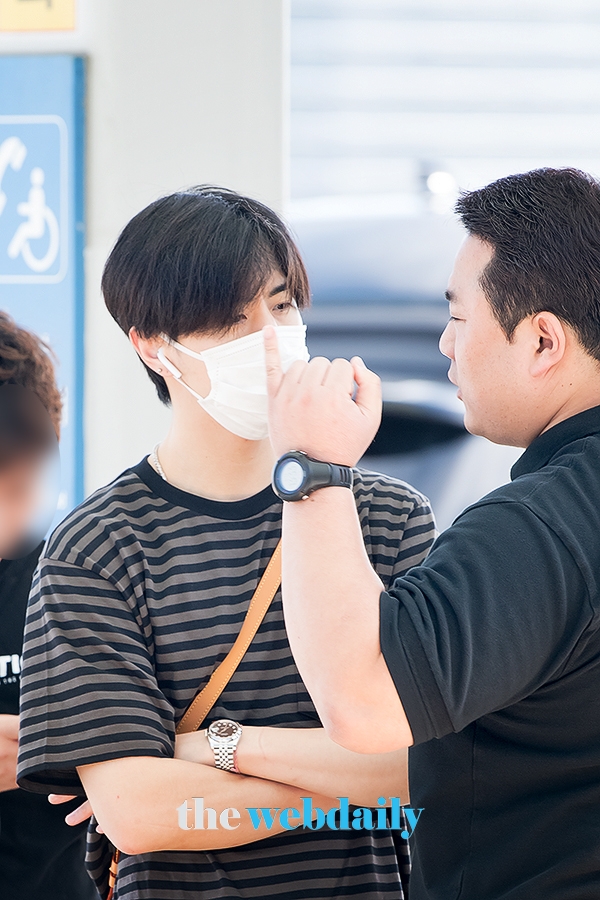 갓세븐(GOT7) 마크, 인천국제공항 출국 현장