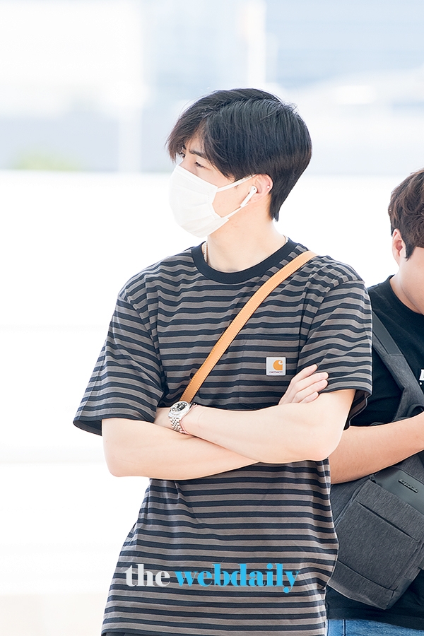 갓세븐(GOT7) 마크, 인천국제공항 출국 현장