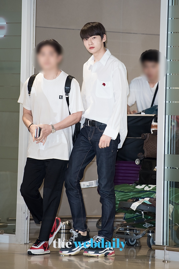 이진혁, 인천국제공항 입국 현장