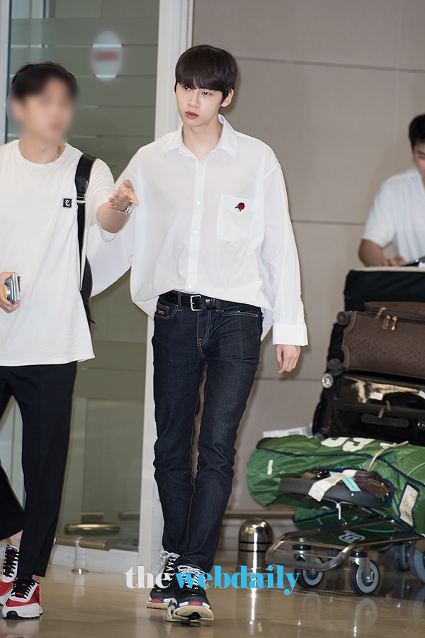 이진혁, 인천국제공항 입국 현장
