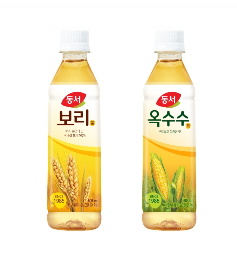 동서식품, 곡물 식수음료 보리차, 옥수수차 리뉴얼 출시