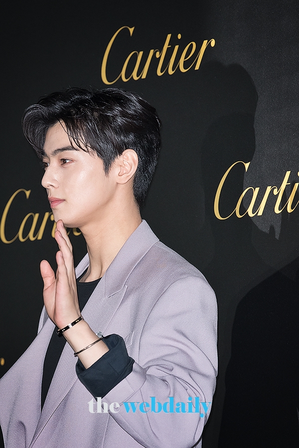 차은우, 까르띠에 '저스트 앵 끌루' 파티 현장