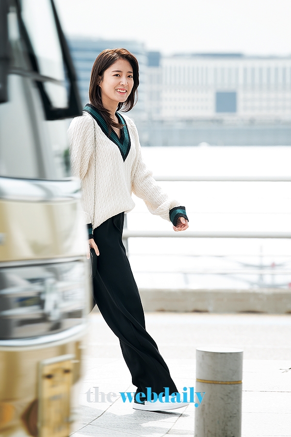 이세영, 인천국제공항 출국 현장