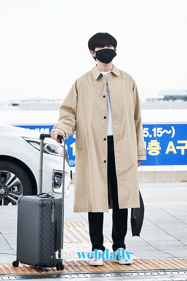 김재환, 인천국제공항 출국 현장
