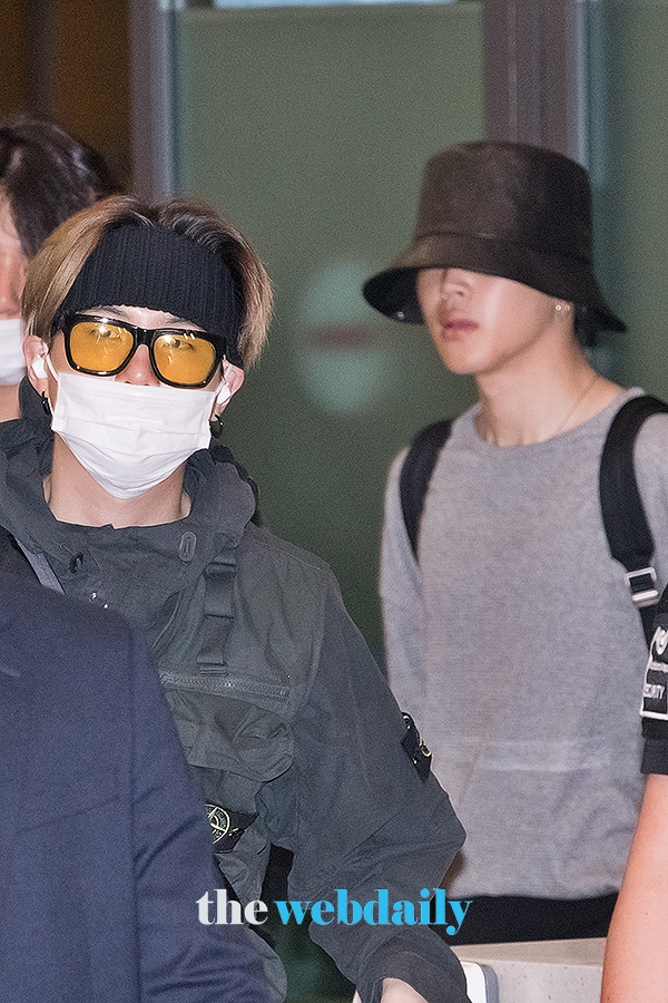 방탄소년단(BTS) 슈가-지민, 인천국제공항 입국 현장