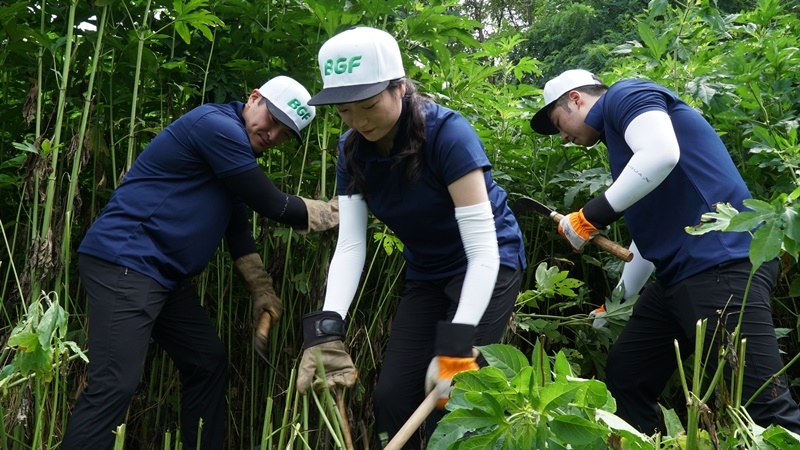 BGF리테일, 종이영수증 절약비용으로 5만 5천 그루 나무 식재