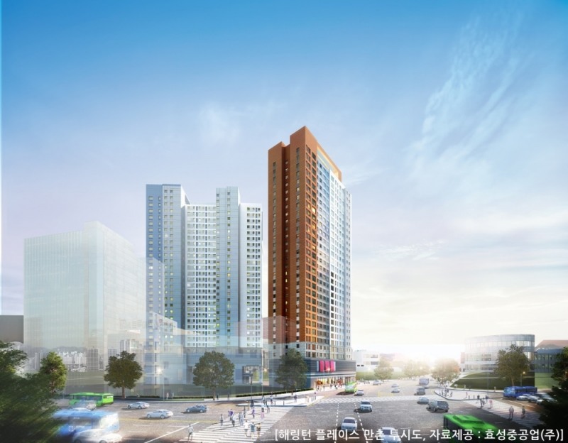 해링턴 플레이스 만촌 투시도.(사진=효성중공업)