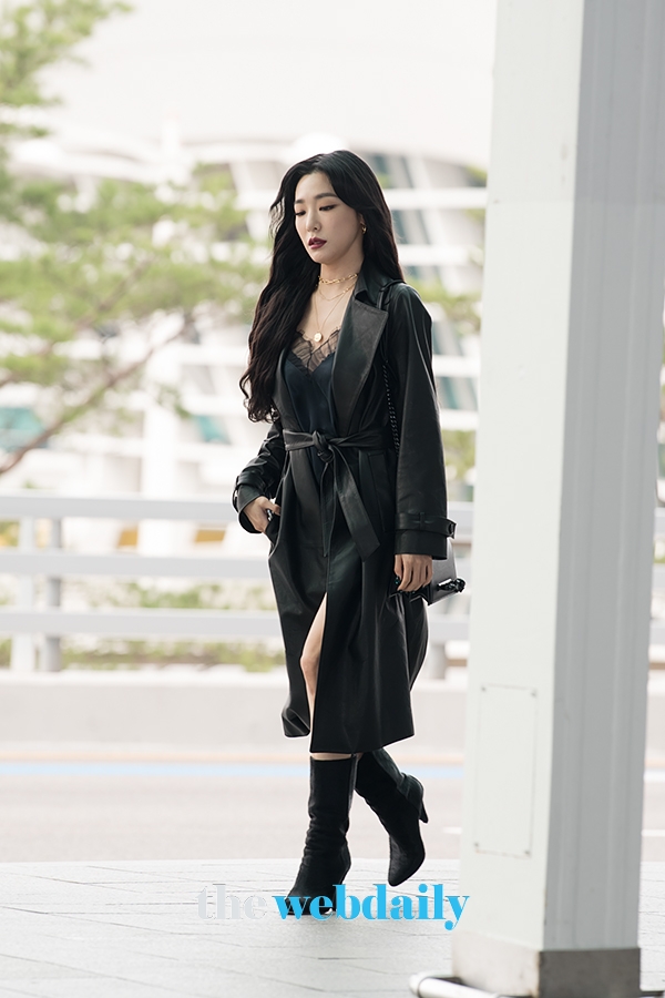 티파니 영, 인천국제공항 출국 현장
