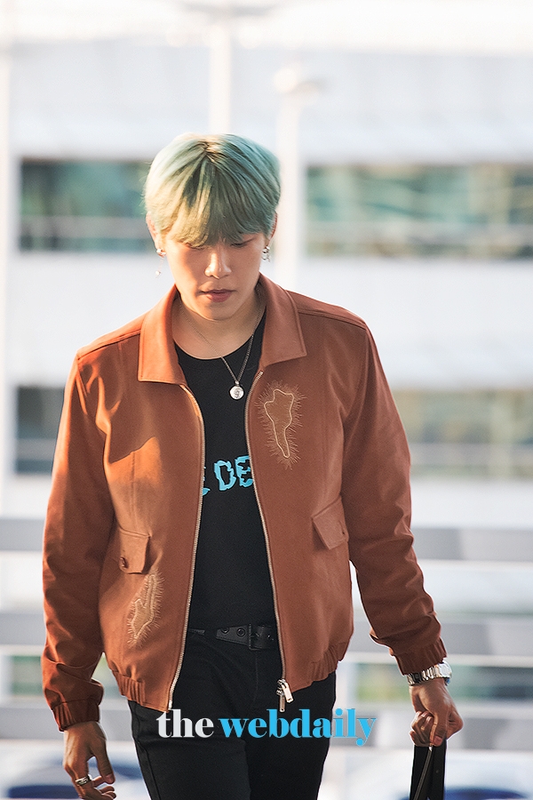 AB6IX 박우진, 인천국제공항 출국 현장