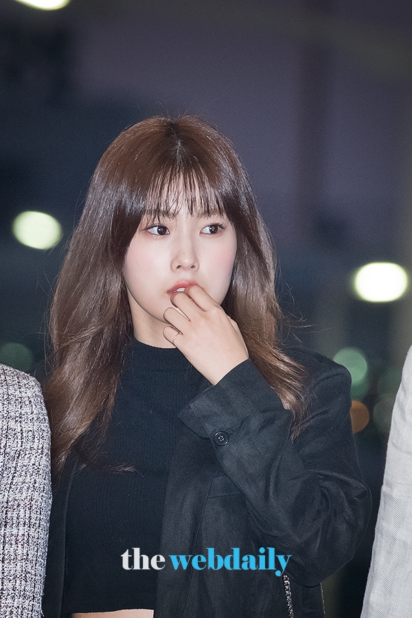 아이즈원(IZONE) 강혜원, 인천국제공항 출국 현장