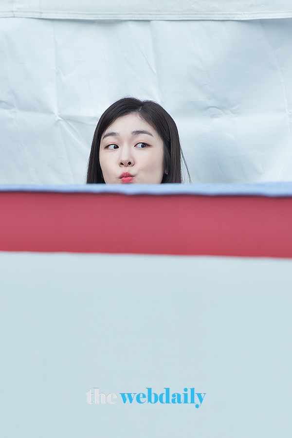 김연아, 오브제(OBZEE) 포토월 행사 현장