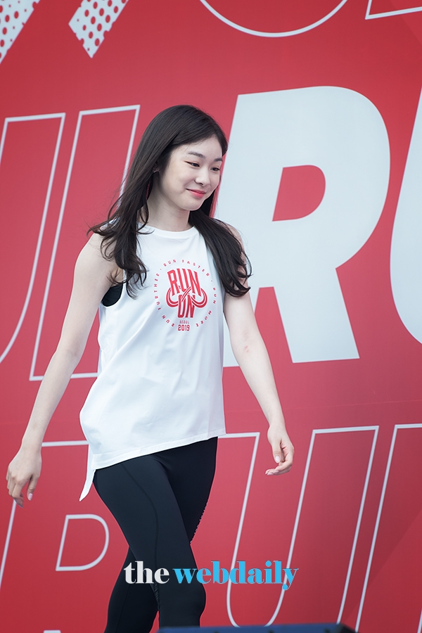 김연아, 오브제(OBZEE) 포토월 행사 현장