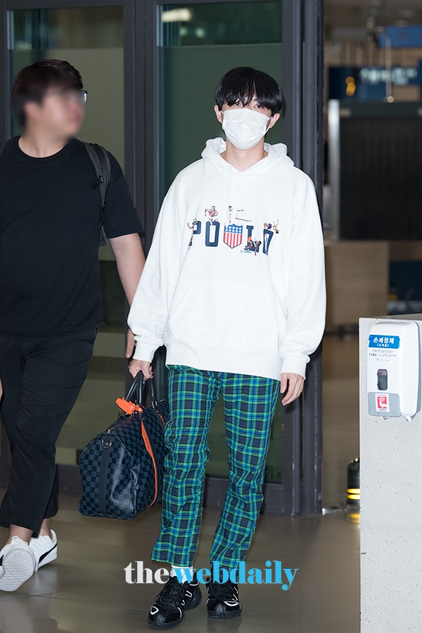 김재환, 인천국제공항 입국 현장
