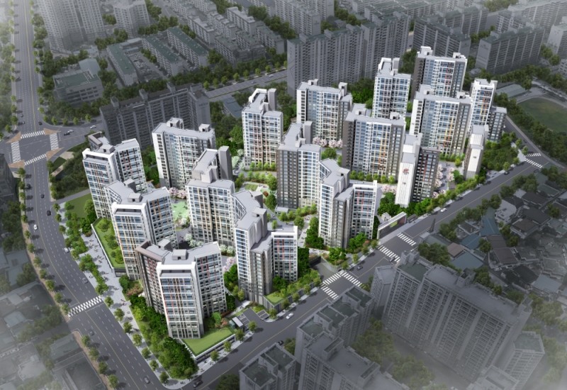 힐스테이트 어울림 효자 조감도.(사진=현대건설)