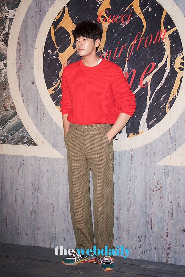 김영광, 구찌 포토월 행사 현장