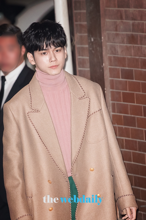 옹성우, 구찌 포토월 행사 현장