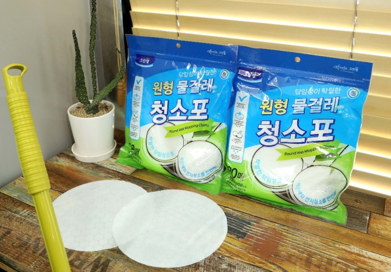 크린랲 원형 물걸레 청소포.(사진= 크린랲)