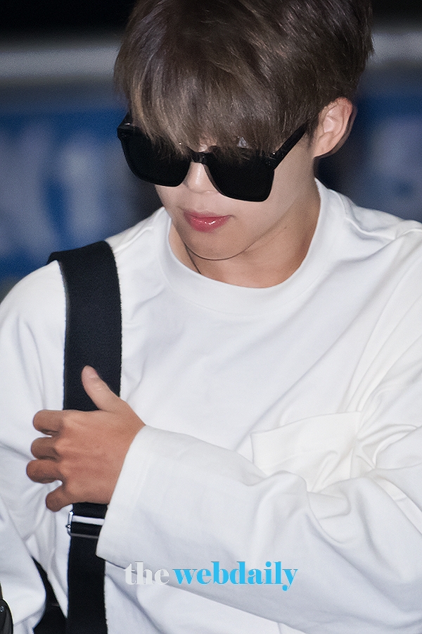 방탄소년단(BTS) 지민, 인천국제공항 출국 현장