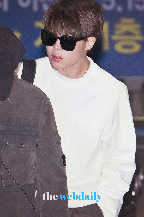 방탄소년단(BTS) 지민, 인천국제공항 출국 현장
